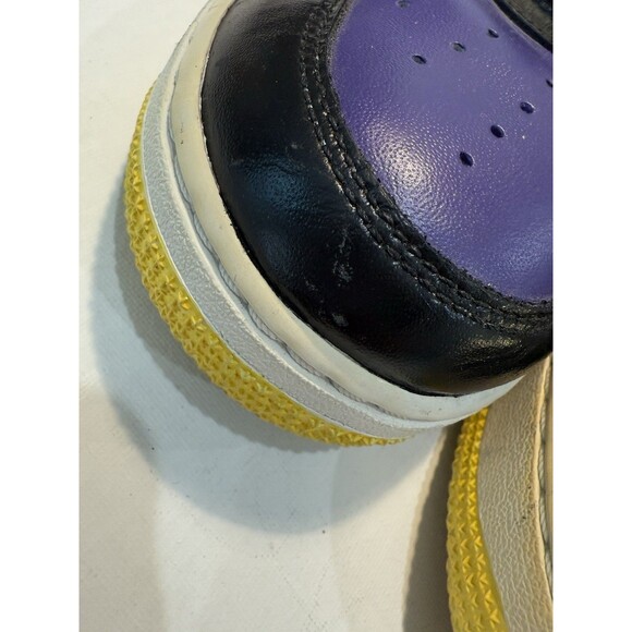 Nike Air Force Mens Custom Sneakers Men\'s Lakers Colors Purple Yellow Sz 9.5 main image 4